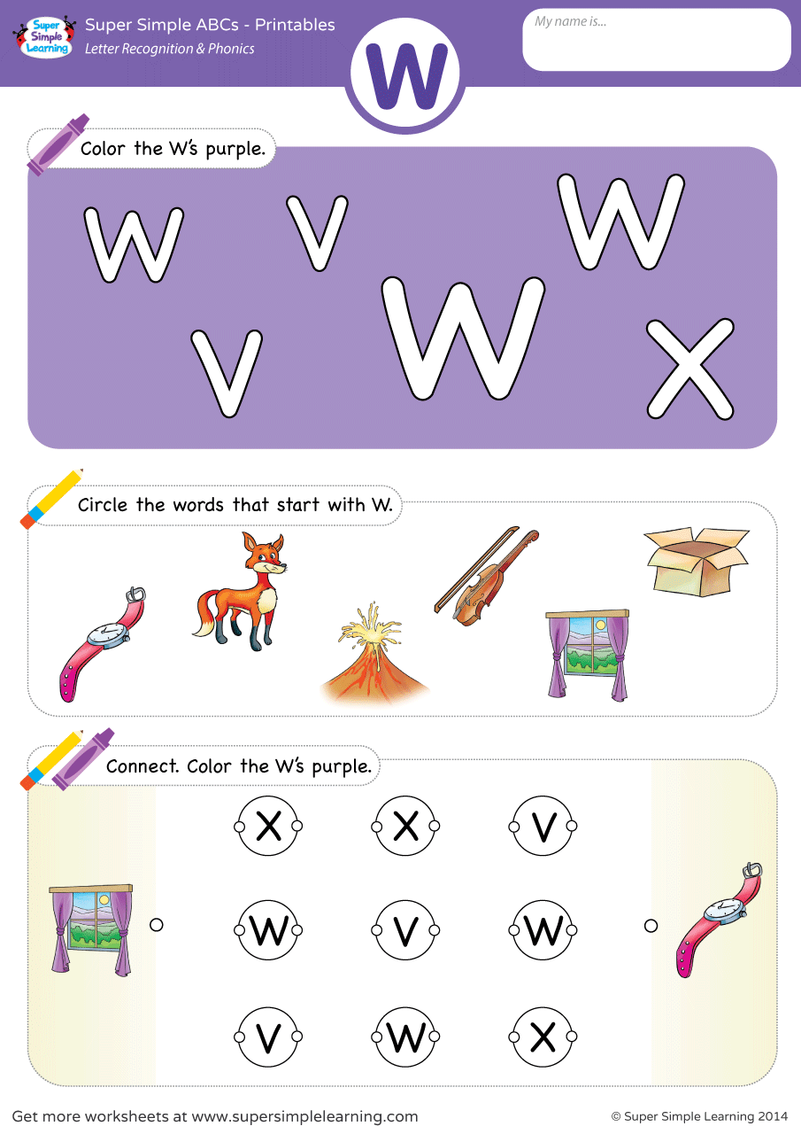 Letter Recognition Phonics Worksheet