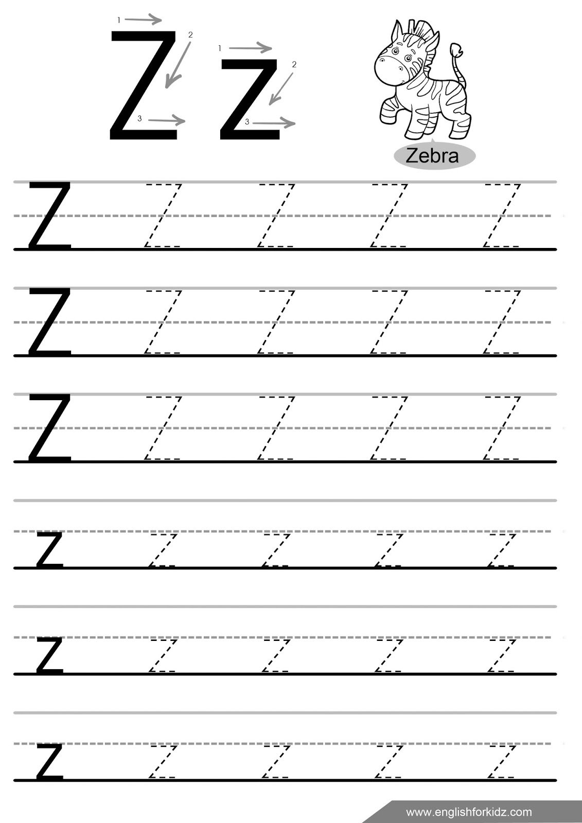Letter Tracing Worksheets Letters U