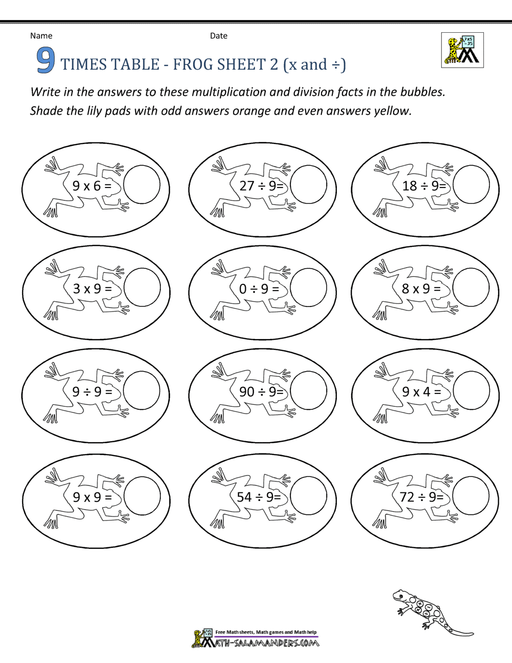 Maths Times Tables Worksheets