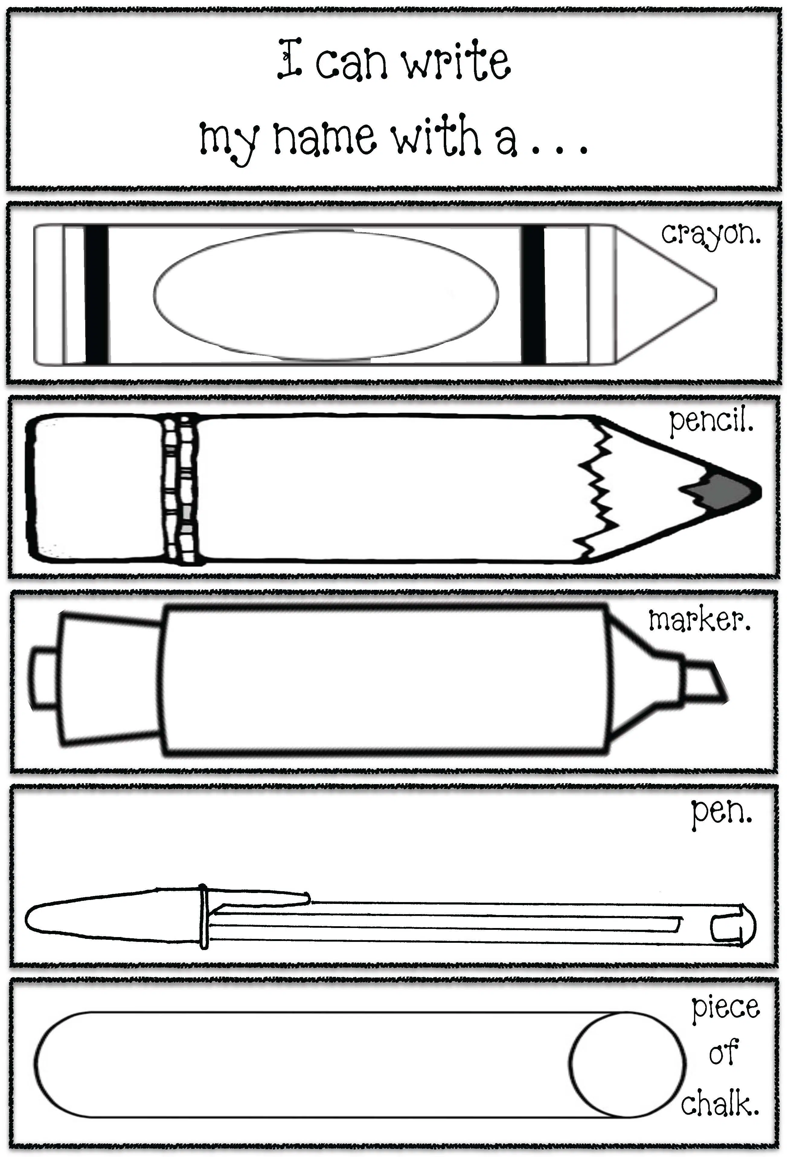 Name Writing Activities Name Writing Activities