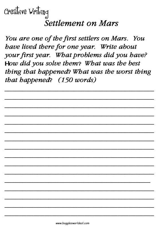Outline Story Writing Worksheets