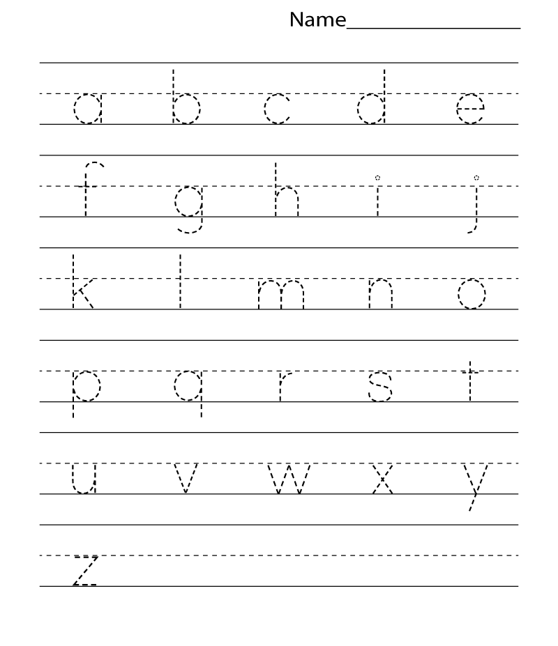 Preschool Tracing Worksheets