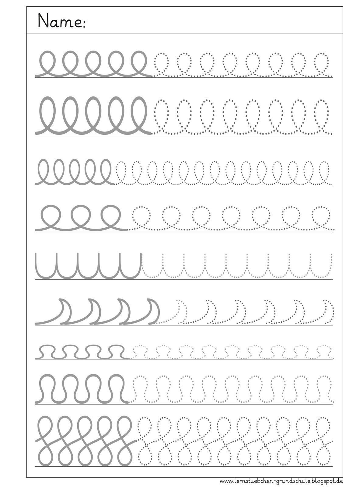 Pattern Writing Worksheets