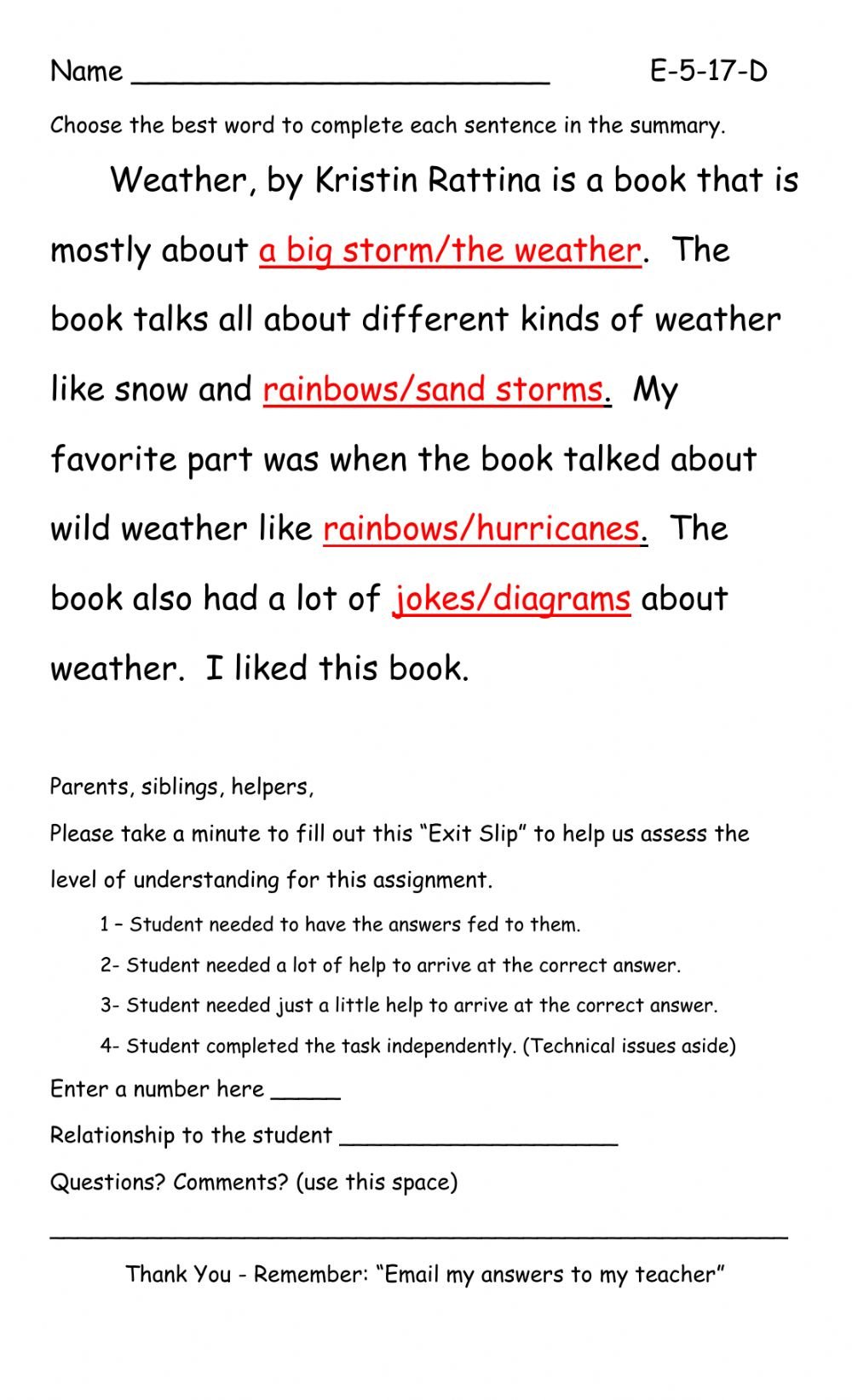 Summary Activity