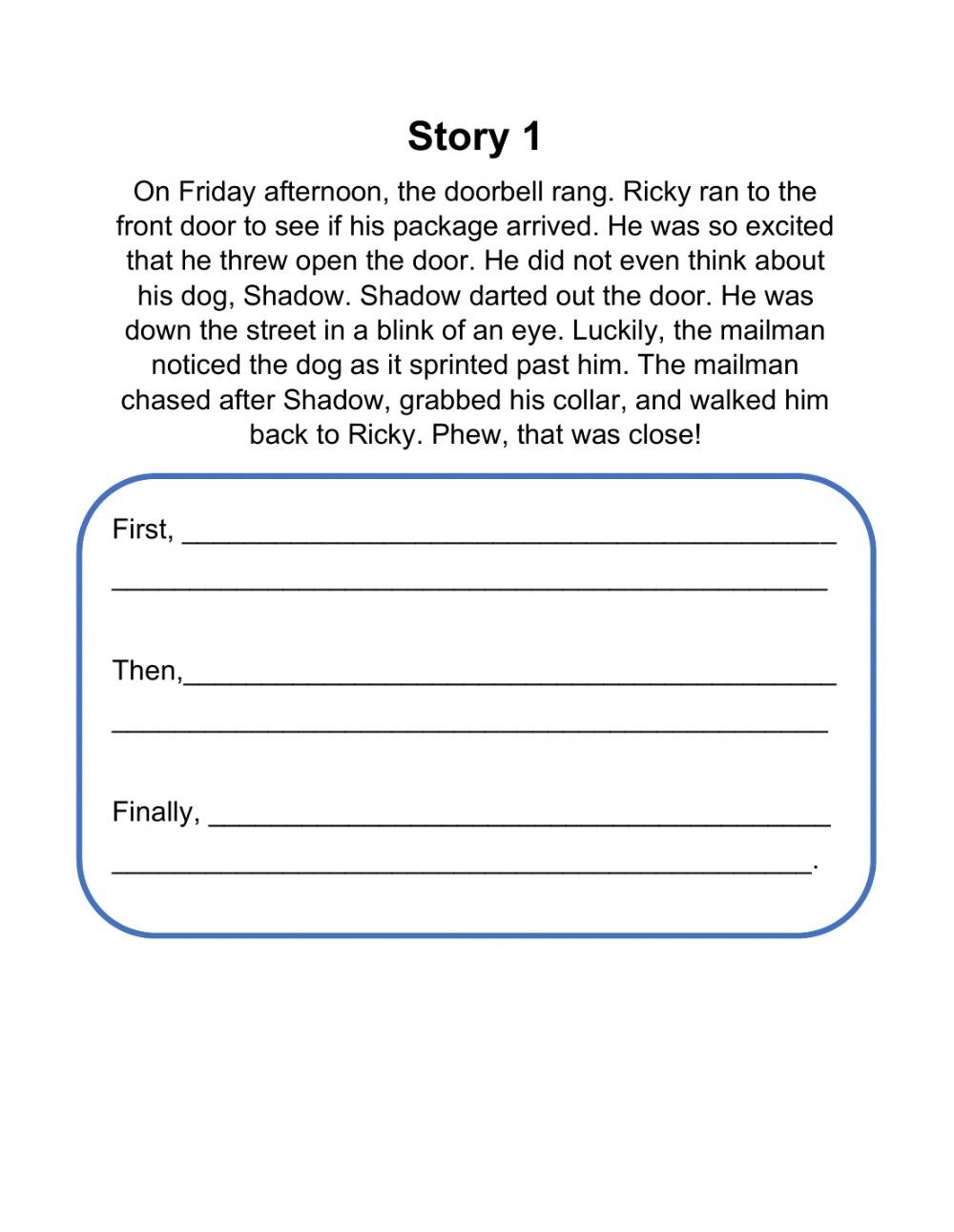 Summary Writing A Summary Worksheet