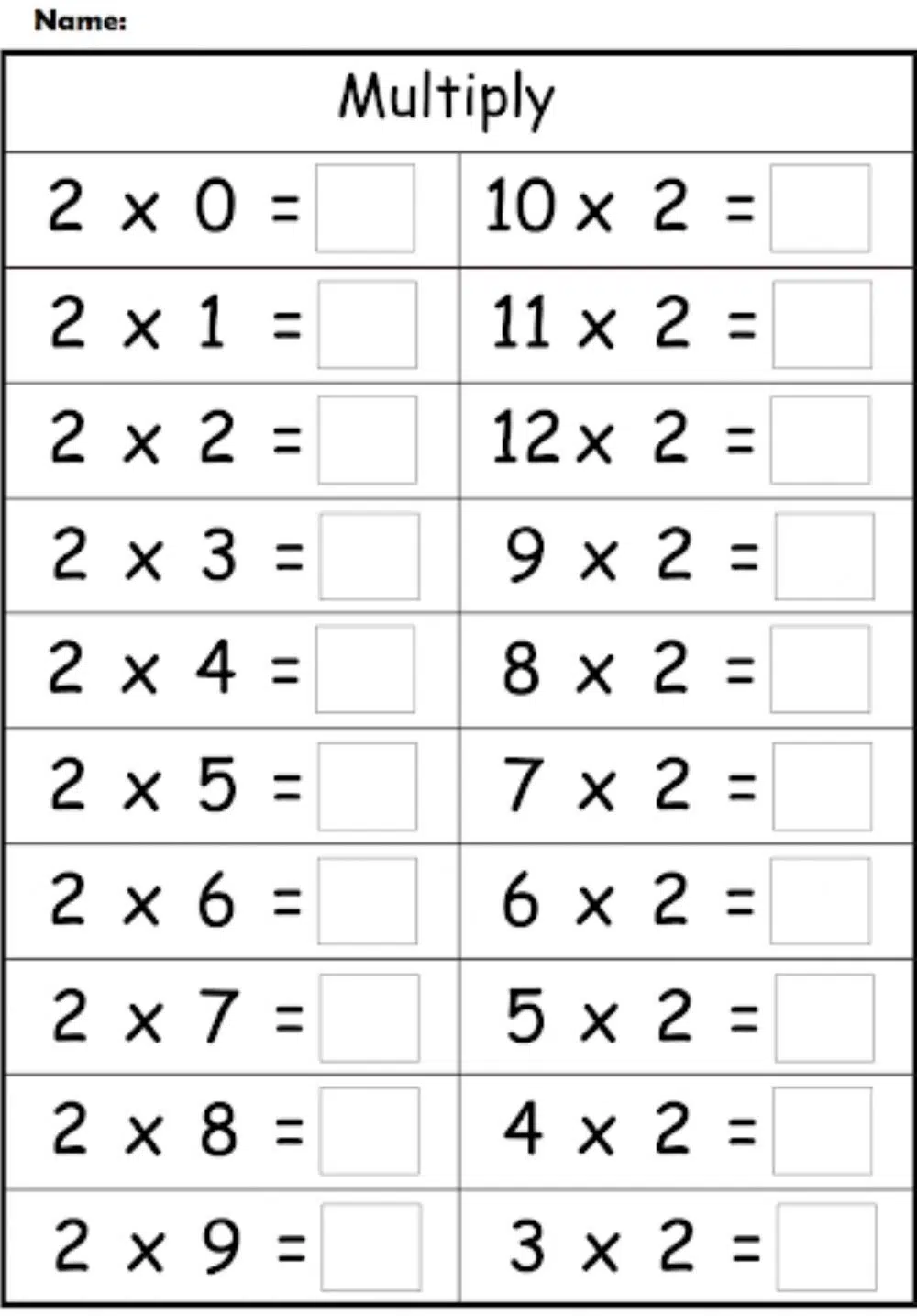 Times Table