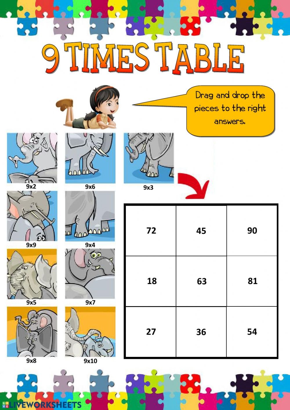 Times Table Worksheet