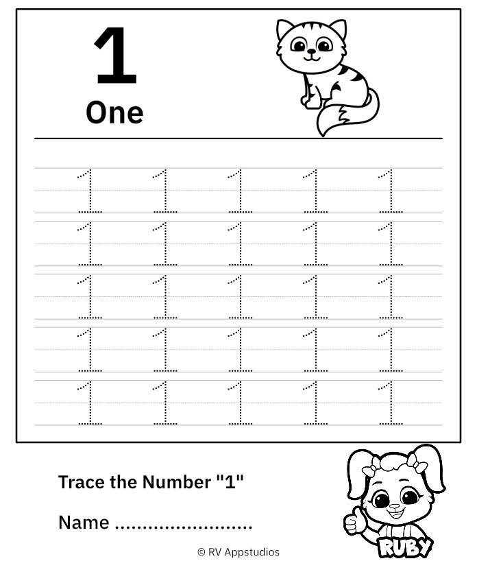 Trace Number Worksheet For Free For Kids Trace Number Worksheet For Free For Kids