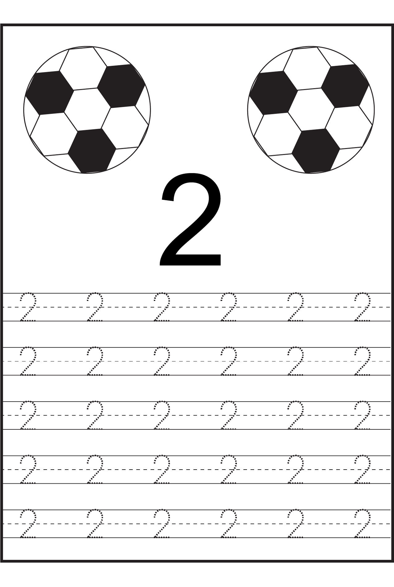 Trace Number Worksheets