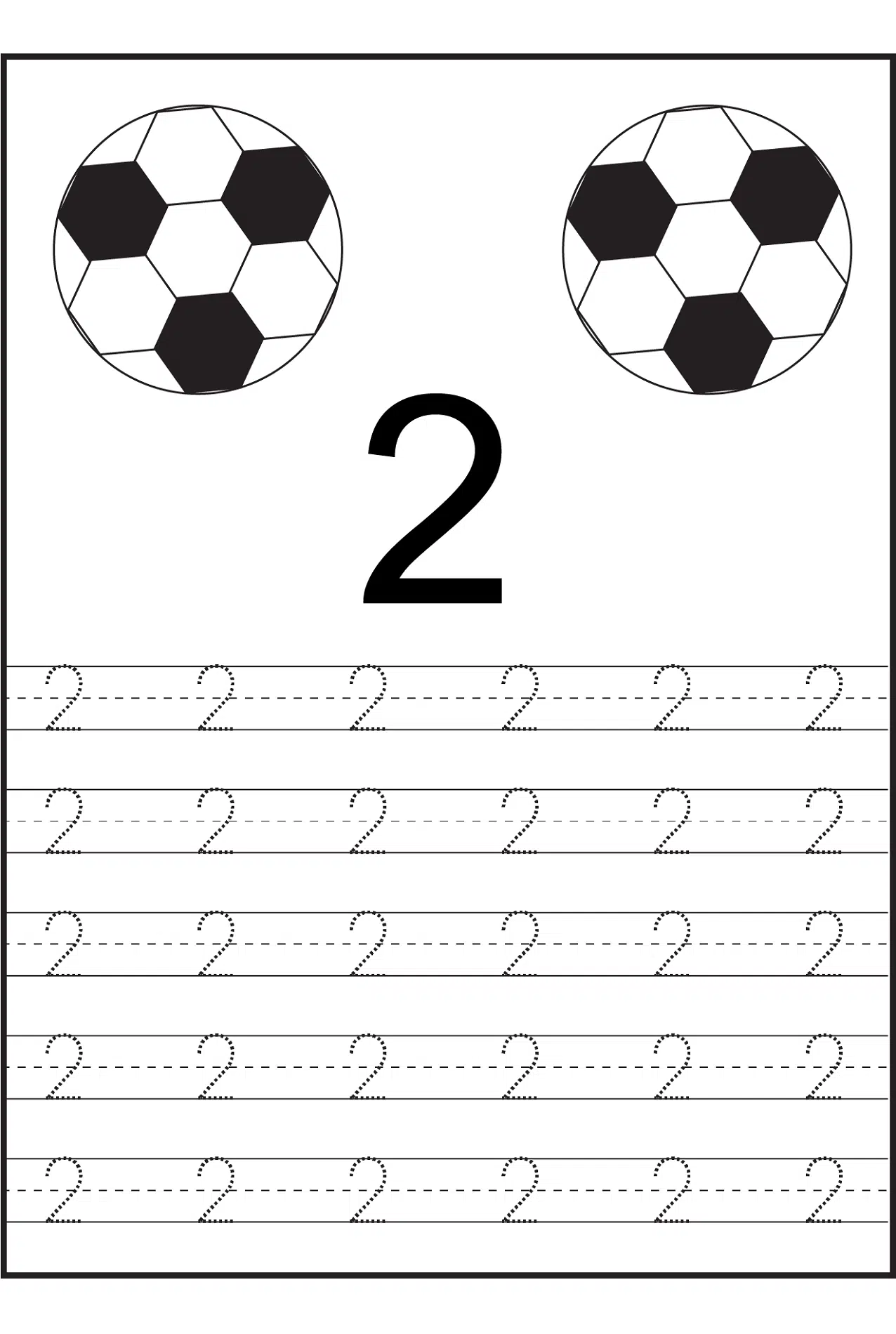 Trace Number Worksheets