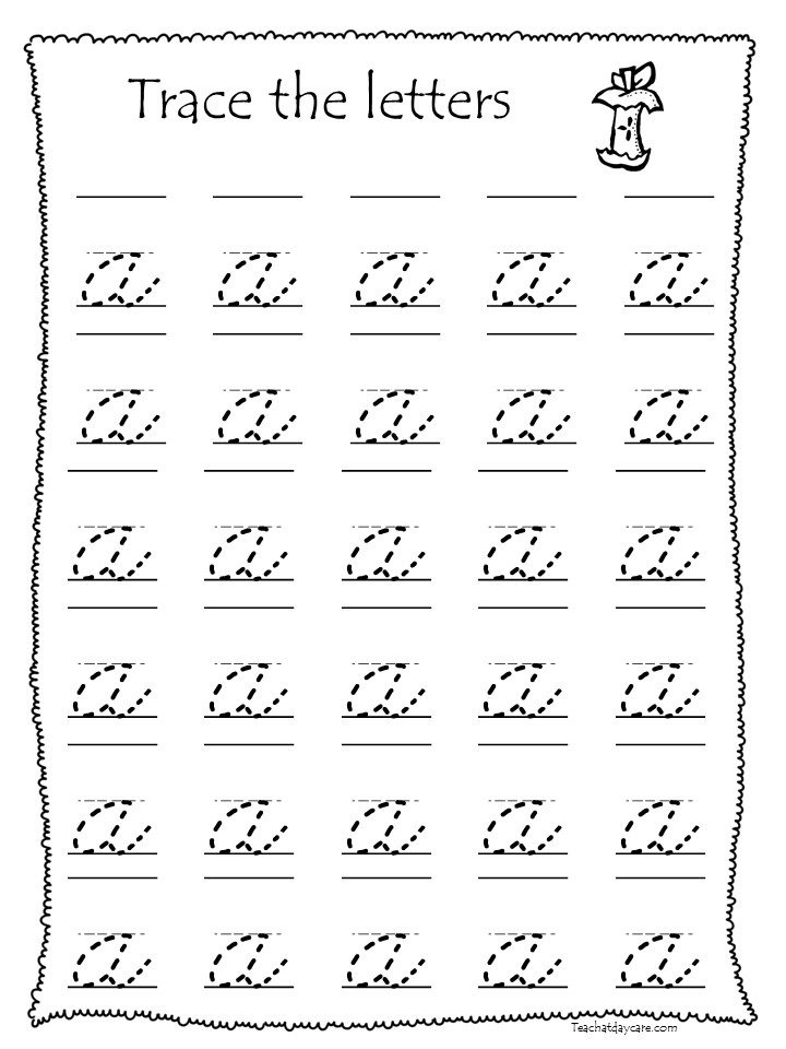 Trace The Lowercase Cursive Alphabet Worksheets