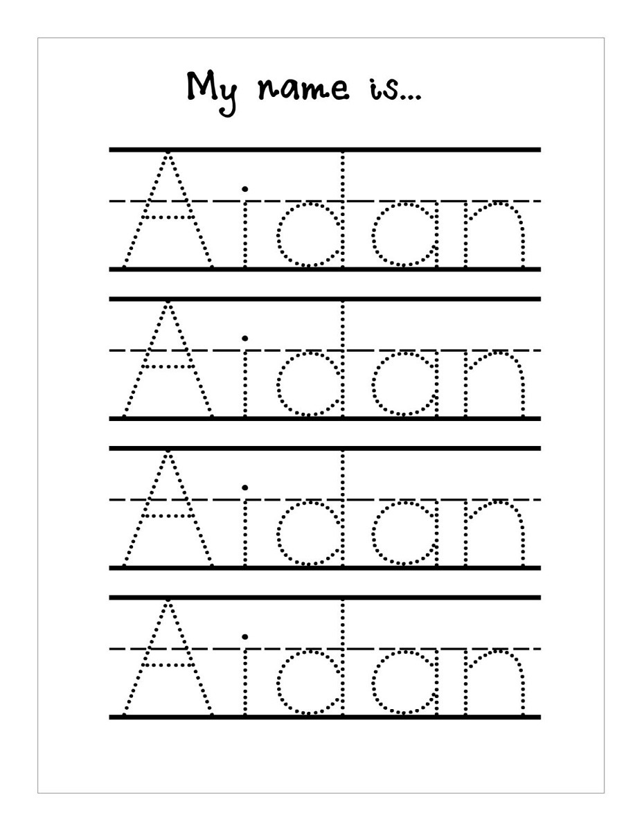 Trace Your Name Worksheets
