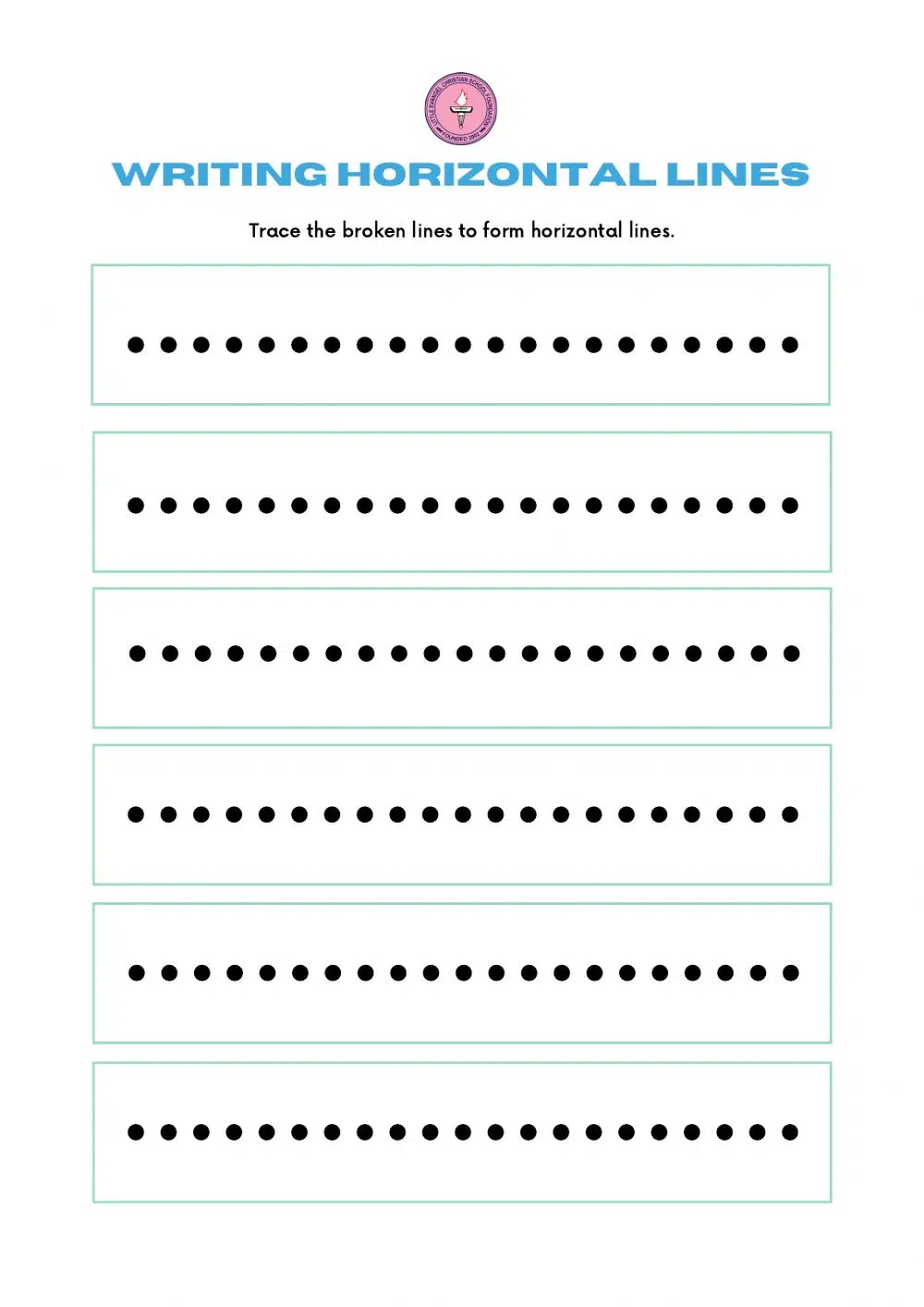 Tracing Straight Lines Worksheets