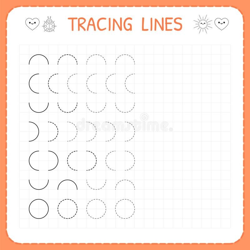 Tracing Lines Worksheet For Kids Trace The Pattern Basic Tracing Lines Worksheet For Kids Trace The Pattern Basic