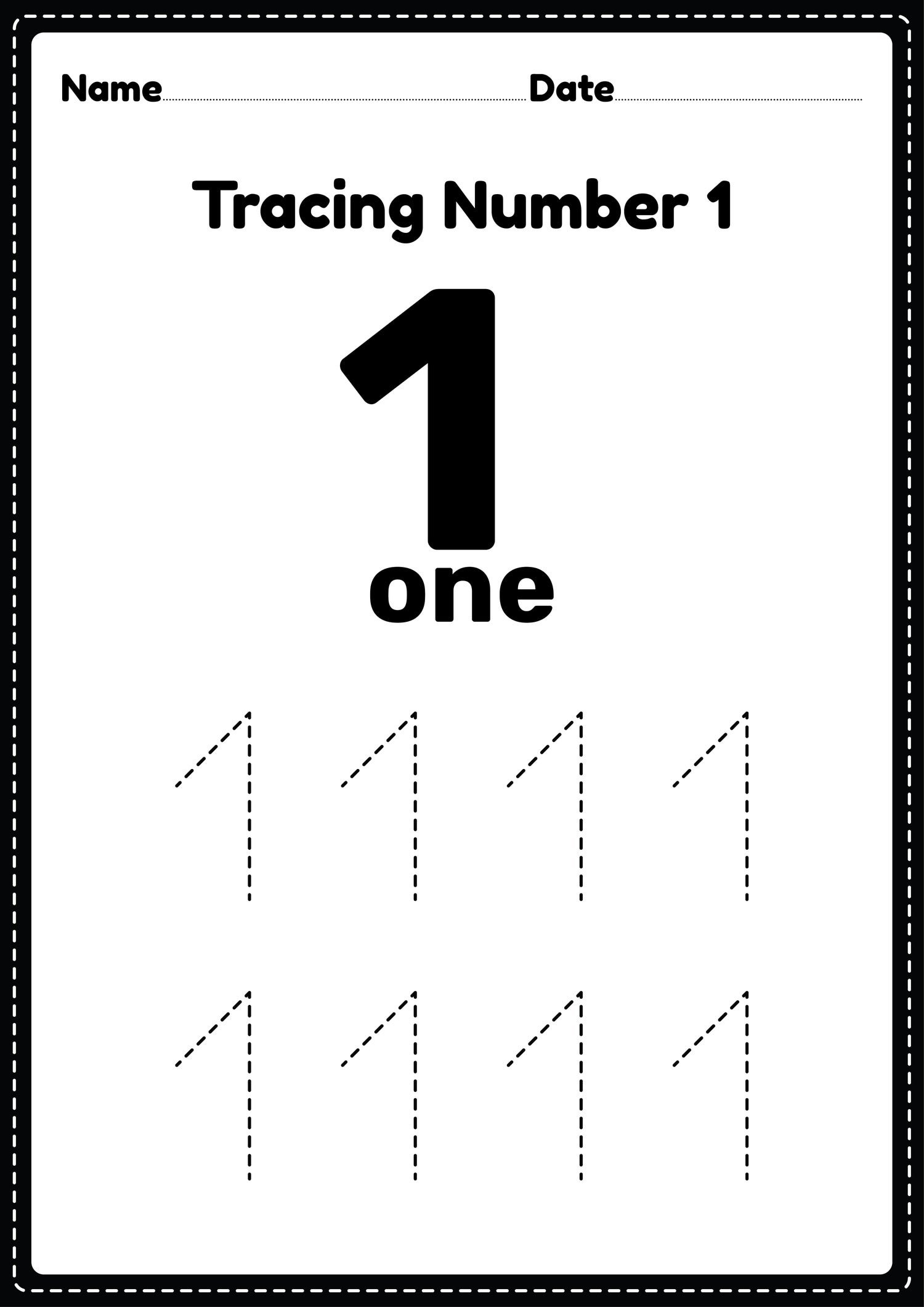 Tracing Number Worksheets For Kids Tracing Number Worksheets For Kids