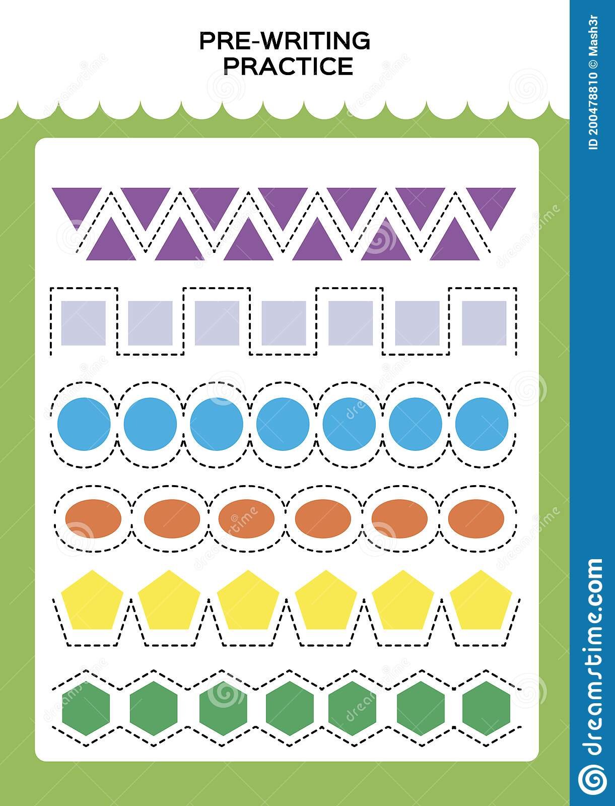 Tracing Practice For Kids Pre