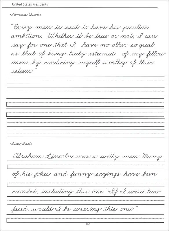 Cursive Writing Worksheets For Adults