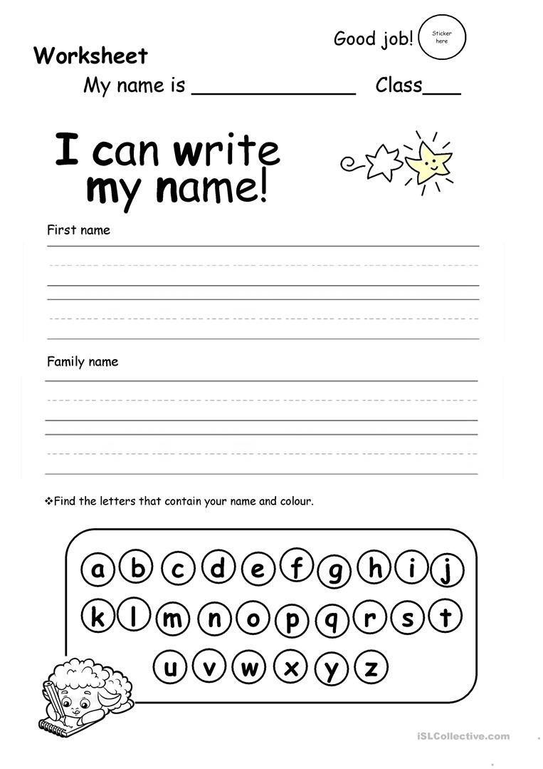 Write Your Name Worksheets