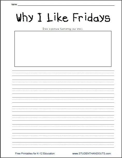 Writing Prompts Elementary Worksheets