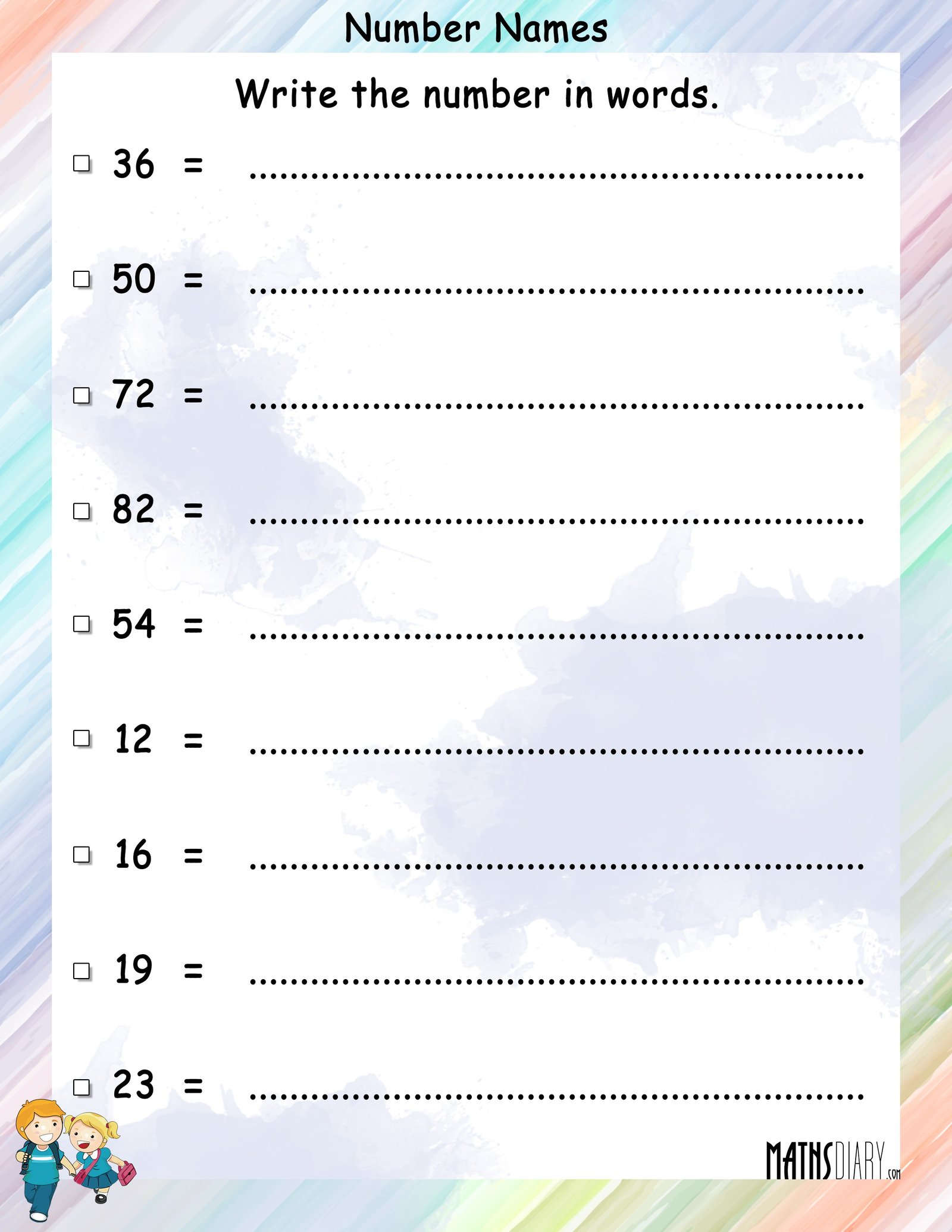 Write Numbers In Words