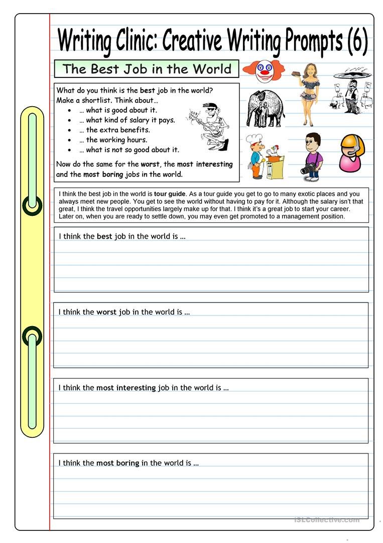 Writing Clinic Creative Writing Prompts