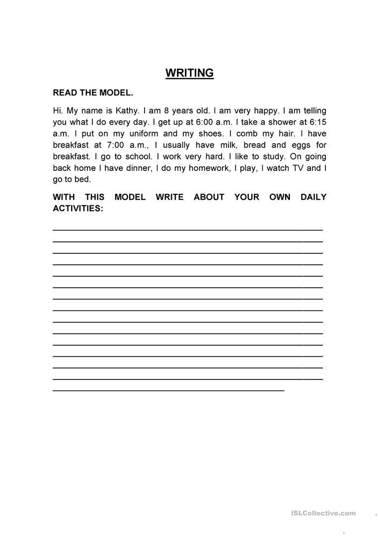 Writing Exercise