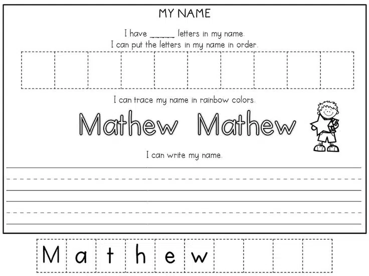 Name Trace Worksheets